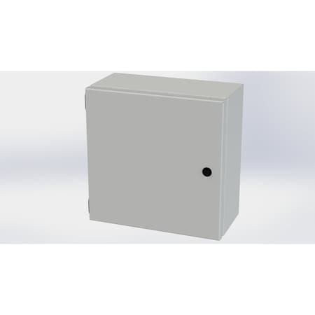 Saginaw Control & Engineering 1/4 Turn Latch Electrical Enclosures, 12 in H, 6 in D, 12 in W, NEMA 3R, 4, 12, 13, Carbon Steel SCE-1212ELJLG